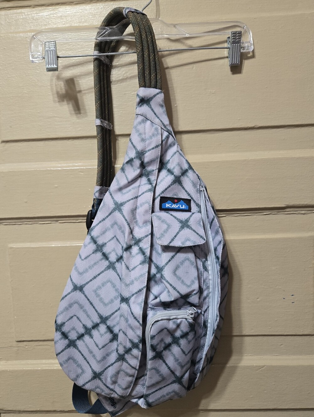 Kavu Rope Ocean Dye Blue Outdoor Sling Crossbody Bag EUC
